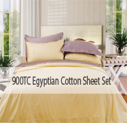 900TC Egyptian Cotton Striped Sheet Set